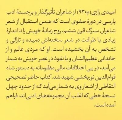 دیوان امیدی رازی - تصویر 2